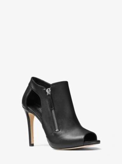 michael kors clara peep toe leather pump|Michael Kors Clara Pump .